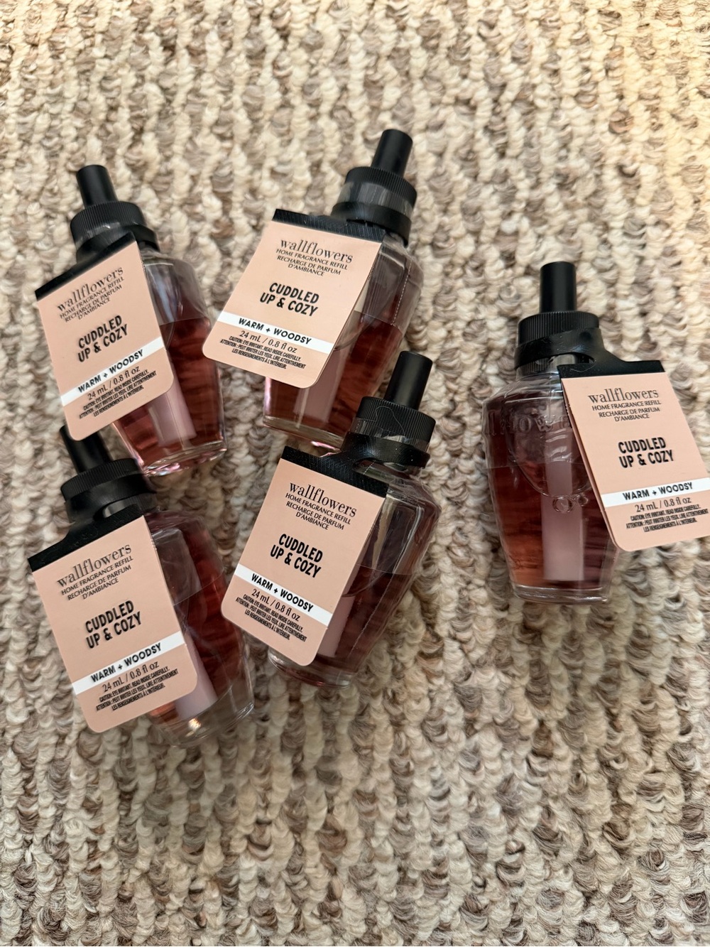 NEW NWT 5 Bath & Body Works Refills-Cuddled up & Cozy